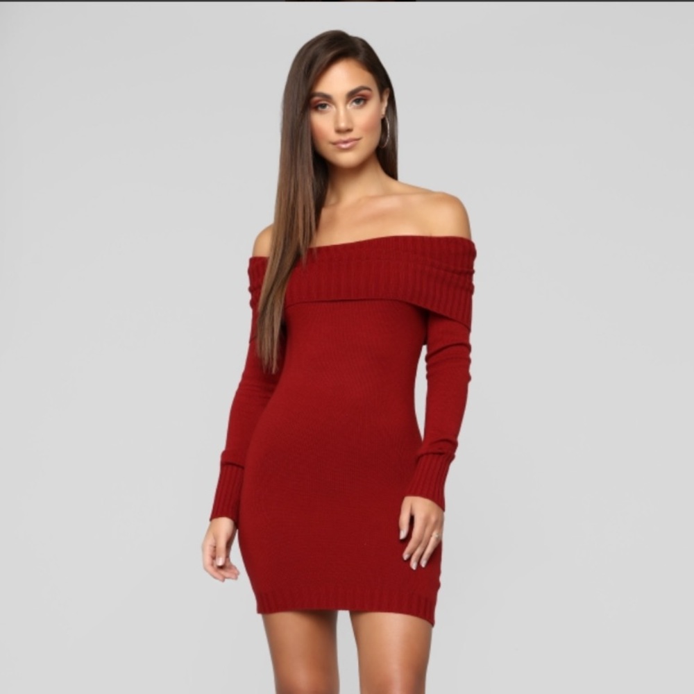 Fashion Nova You Read My Mind Sweater Dress ❤️
